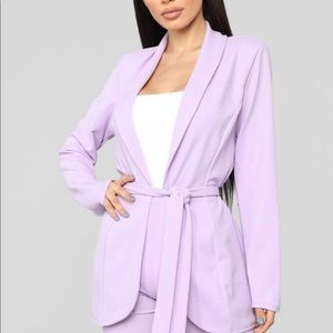 Blazer top set , top + bottoms